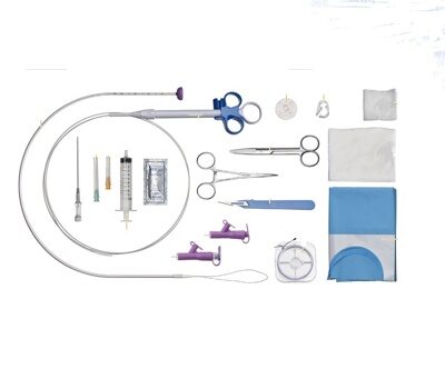 Набор с трубкой гастростомической питательной для перкутанной эндоскопической установки PULL (PEG). Комплектация PREMIUM